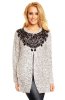 DE VARA - Cardigan Isla Creme-Black