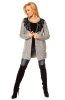 DE VARA - Cardigan Isla Grey-Black
