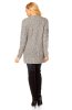 DE VARA - Cardigan Isla Grey-Black