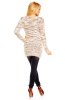 DE VARA - Pulover Alivia White-Brown