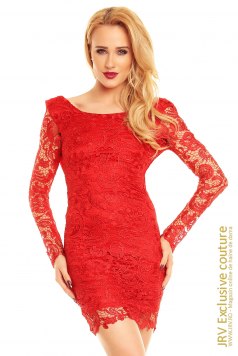 Rochie dantela Miriam Red - Magazin online haine de dama Fashion