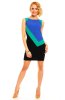 SCOASE DIN STOC - Rochie office Blue-Green-Black