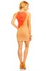 SCOASE DIN STOC - Rochie office Salmon-Apricose-Light Pink