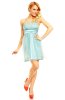 SCOASE DIN STOC - Rochie Baby Doll Celia Aqua
