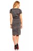 SCOASE DIN STOC - Rochie de zi Yra Dark Grey-Black