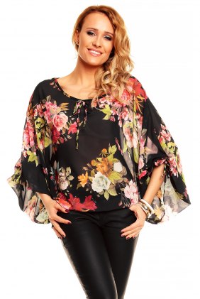 Bluza Chic Black-Red din Colectia de SCOASE DIN STOC