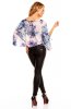 SCOASE DIN STOC - Bluza Chic Creme-Turquoise