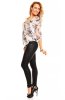 SCOASE DIN STOC - Bluza Flower Creme-Grey