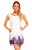 SCOASE DIN STOC - Rochie de zi Tarra White-Purple