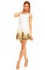 SCOASE DIN STOC - Rochie de zi Tarra White-Yellow