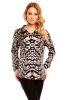 SCOASE DIN STOC - Bluza Yama Black-Brown-Creme