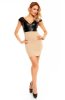 SCOASE DIN STOC - Rochie eleganta Lacy Beige