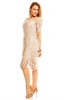 SCOASE DIN STOC - Rochie de zi Sweet Lace Beige