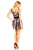 SCOASE DIN STOC - Rochie de zi Dara Black-Pink-White