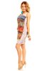 SCOASE DIN STOC - Rochie de zi My Grey-Blue-Red-Yellow