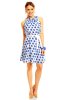 SCOASE DIN STOC - Rochie cu buline Alma Blue