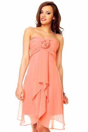 Rochie eleganta Hope Salmon din Colectia de SCOASE DIN STOC