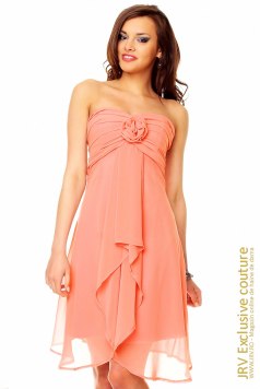 Rochie eleganta Hope Salmon - Magazin online haine de dama Fashion