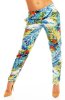 SCOASE DIN STOC - Pantaloni Sweet Turquoise-White-Green