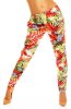 SCOASE DIN STOC - Pantaloni Sweet Orange-White-Green