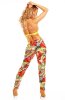 SCOASE DIN STOC - Pantaloni Sweet Orange-White-Green