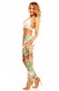 SCOASE DIN STOC - Pantaloni Sweet Beige-White-Green