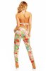 SCOASE DIN STOC - Pantaloni Sweet Beige-White-Green
