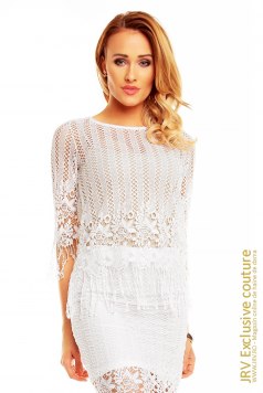 Bluza Selena White - Magazin online haine de dama Fashion