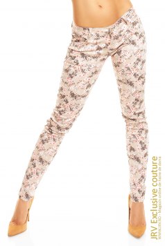 Pantaloni Summer Beige-Light Pink - Magazin online haine de dama Fashion