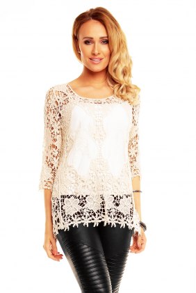 Bluza Amely Creme din Colectia de SCOASE DIN STOC