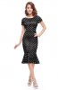 ROCHII RETRO - Rochie cu buline Kristine Black