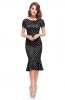 ROCHII RETRO - Rochie cu buline Kristine Black
