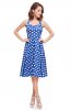 ROCHII RETRO - Rochie cu buline Naya Blue