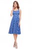 ROCHII RETRO - Rochie cu buline Naya Blue