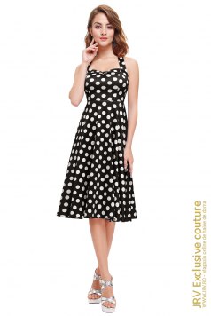 Rochie cu buline Naya Black - Magazin online haine de dama Fashion