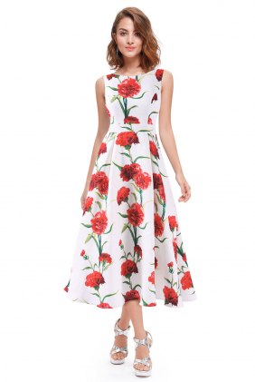 Rochie eleganta Kimy Cream din Colectia de ROCHII RETRO