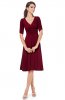ROCHII ELEGANTE - Rochie retro Yrina Burgundy