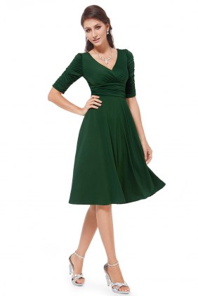 Rochie retro Yrina Green din Colectia de ROCHII RETRO
