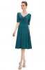 ROCHII RETRO - Rochie retro Yrina Deep Turquoise