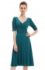 ROCHII RETRO - Rochie retro Yrina Deep Turquoise
