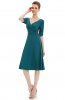 ROCHII RETRO - Rochie retro Yrina Deep Turquoise