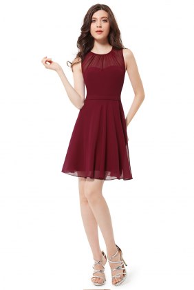 Rochie retro Amede Burgundy din Colectia de ROCHII RETRO