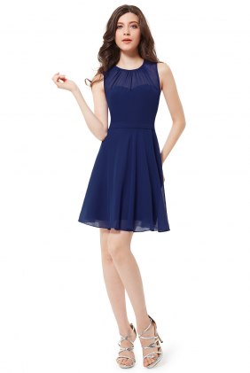 Rochie retro Amede Dark Blue din Colectia de ROCHII RETRO