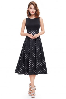 Rochie cu buline Samyra din Colectia de ROCHII ELEGANTE