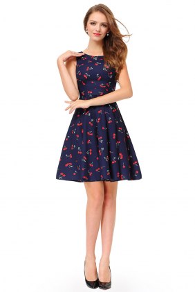 Rochie cocktail Jane Navi din Colectia de ROCHII RETRO