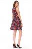 ROCHII RETRO - Rochie cocktail Jane Navi-Red