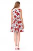 ROCHII RETRO - Rochie cocktail Jane White-Red