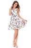 ROCHII RETRO - Rochie cocktail Jane White-Pink
