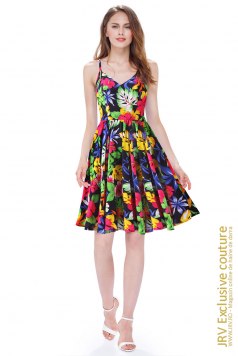 Rochie retro Anais Black - Magazin online haine de dama Fashion