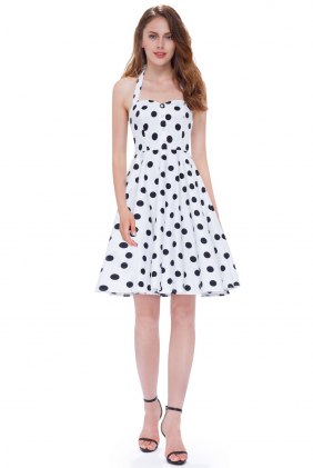 Rochie cu buline Tavys din Colectia de ROCHII RETRO